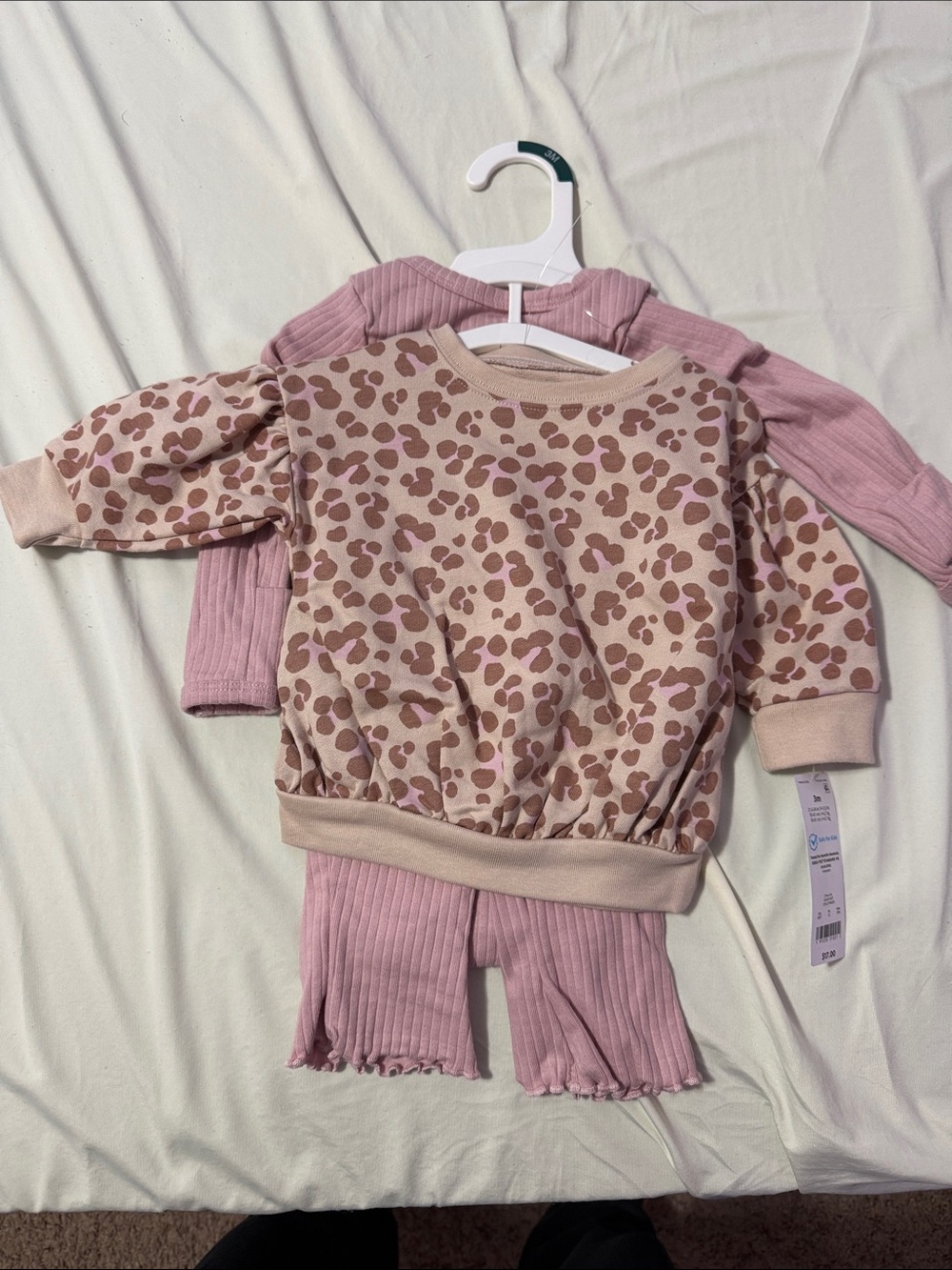 Carter's Baby Shirt Set in Light Green and Pink